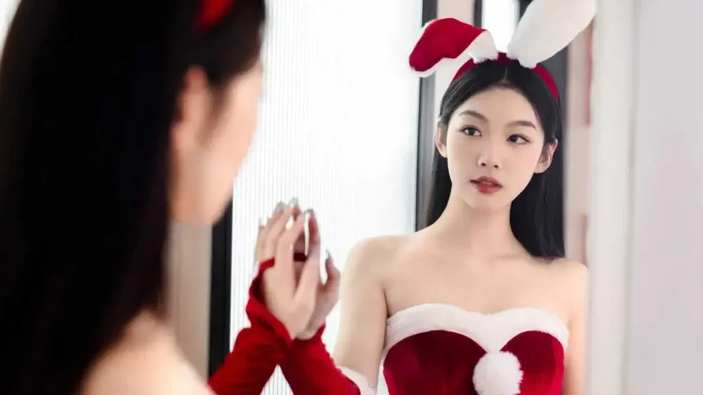 rebooted fate cosplay bunny girl giang sinh soi guong quyen ru