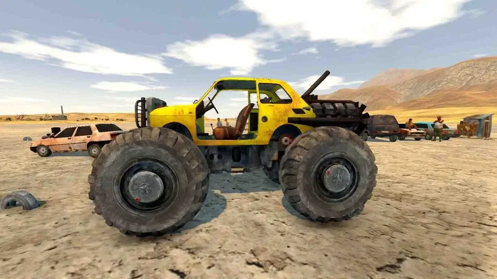 Xe Độ Monster Truck Trong Game The Slaverian Trucker the slaverian trucker xe do banh lon quai vat trong sa mac