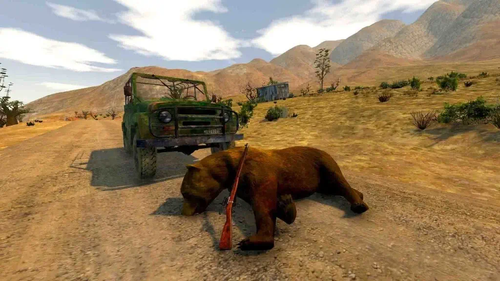 Kỹ Năng Săn Bắn Và Sinh Tồn Trong The Slaverian Trucker game the slaverian trucker san gau ben canh xe tai uaz