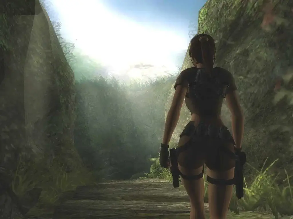 lara croft tomb raider legend dung truoc hang dong anh sang