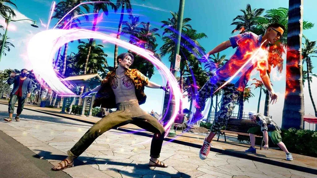 Goro Majima tung đòn đánh hiệu ứng đẹp mắt tại Hawaii - Like a Dragon Pirate Yakuza in Hawaii