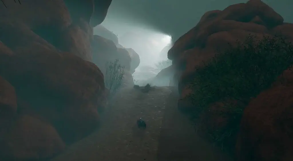 motorcubs rc canh dua xe trong hem nui suong mu bi an