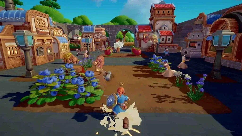 Chiến đấu và thu thập tài nguyên việt quất Overthrown