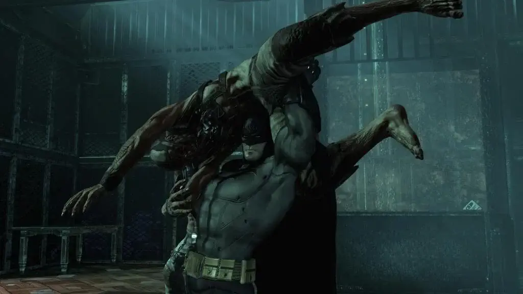 Kỹ năng cận chiến (FreeFlow Combat) mạnh mẽ của Batman trong tựa game Batman Arkham Asylum Game of the Year Edition.