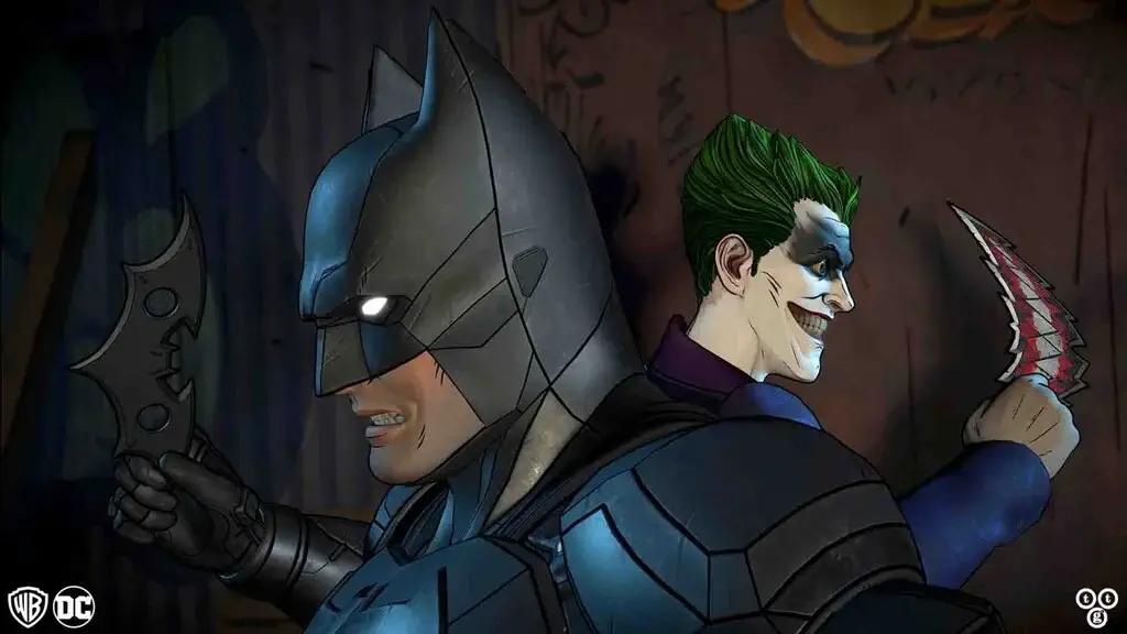 Batman và Joker phối hợp chiến đấu trong Batman The Enemy Within The Telltale Series