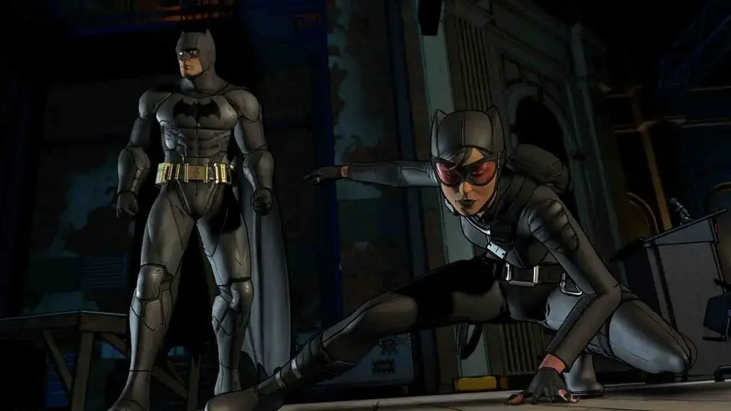 Batman và Catwoman phối hợp hành động trong game Batman The Telltale Series