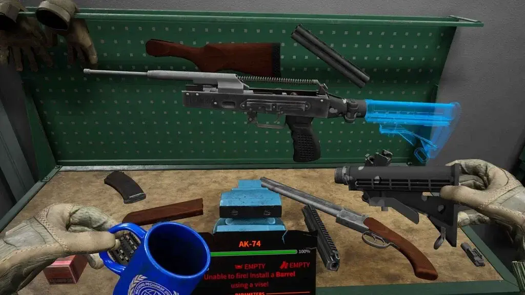 Hệ thống tùy chỉnh vũ khí AK-74 chi tiết trong Into the Radius 2