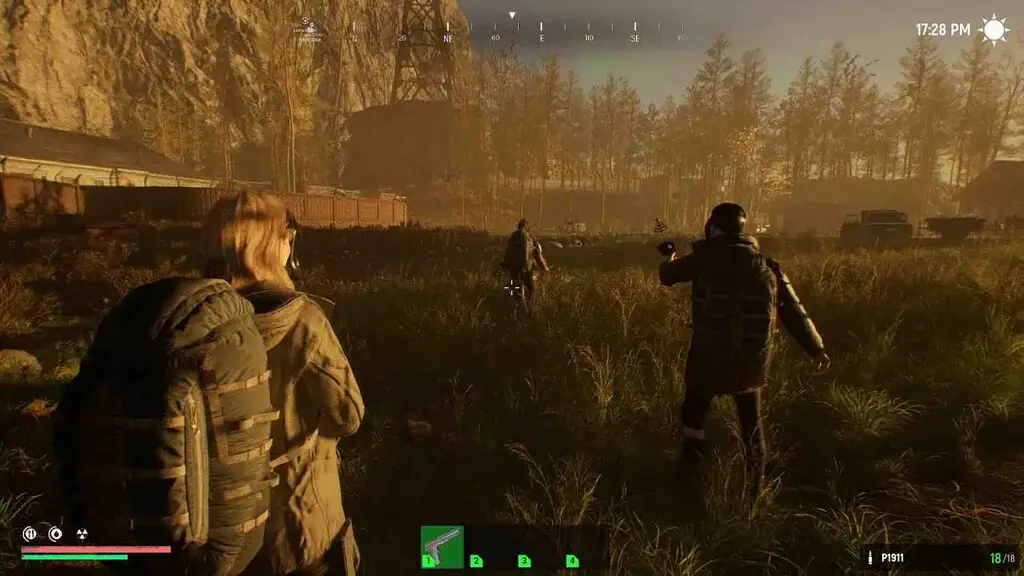 Nhân vật khám phá cổng cổ vật phát sáng trong Nowhere Mysterious Artifacts