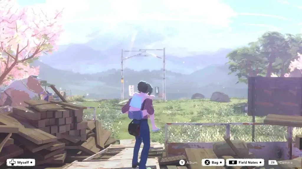 Cảnh Ren cõng bạn đồng hành bên đường ray trong OPUS Prism Peak