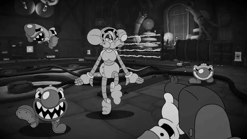Trận đấu trùm robot chuột trong phòng thí nghiệm game MOUSE P.I. For Hire
