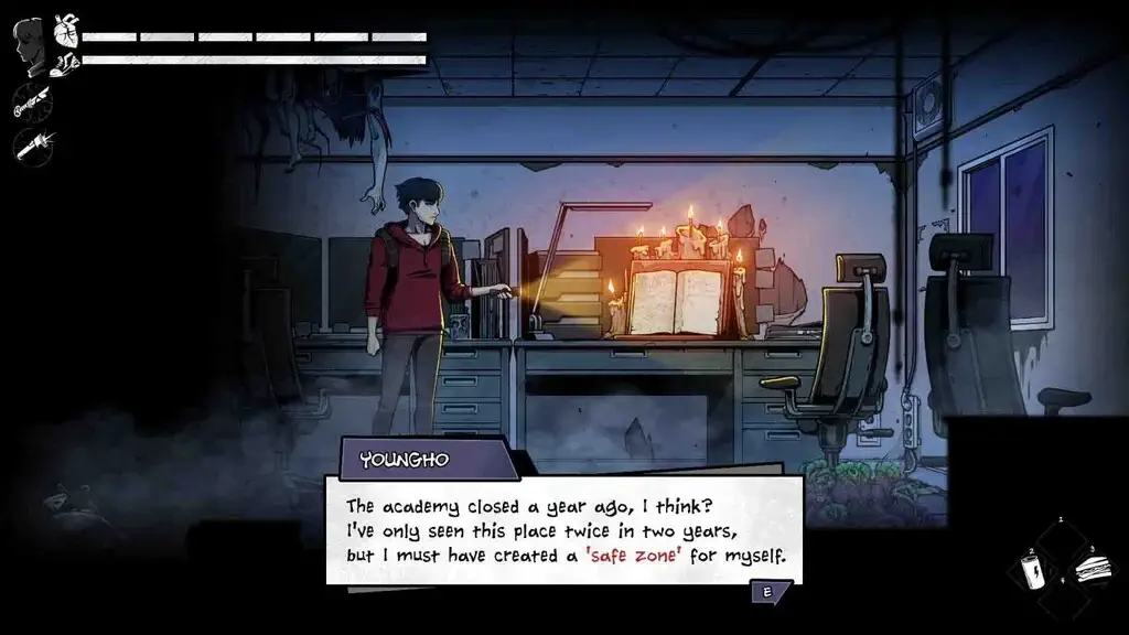 Youngho khám phá khu vực an toàn safe zone trong The Coma 3 Bloodlines